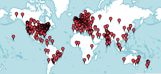 2011 Meetup Locations