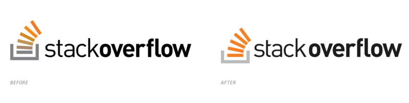 Stack Overflow Logo Before & After