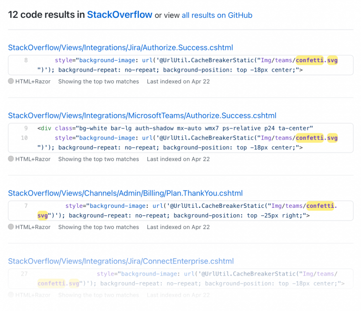 CSS in SVG in CSS: Shipping confetti to Stack Overflow's design