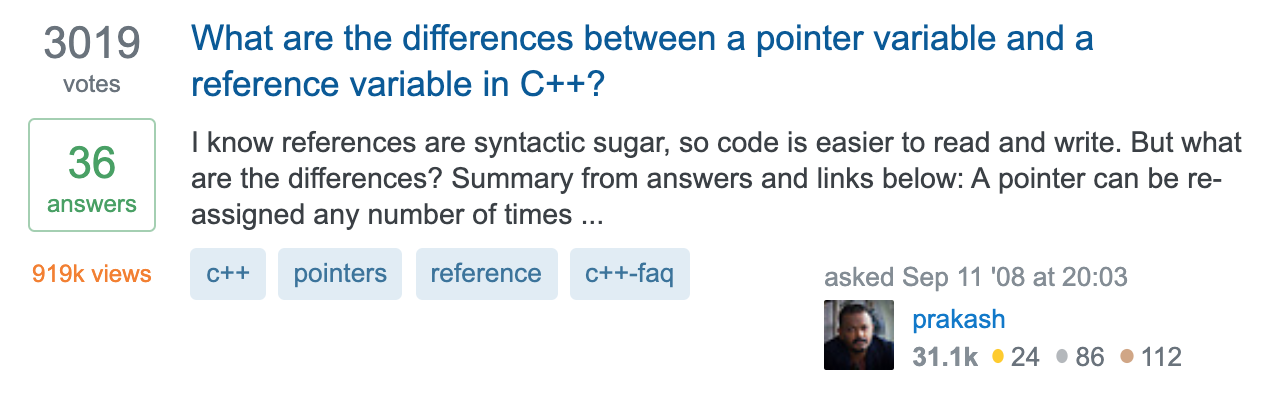 What-are-the-differences-between-a-pointer-variable-and-a-reference-variable-in-C---