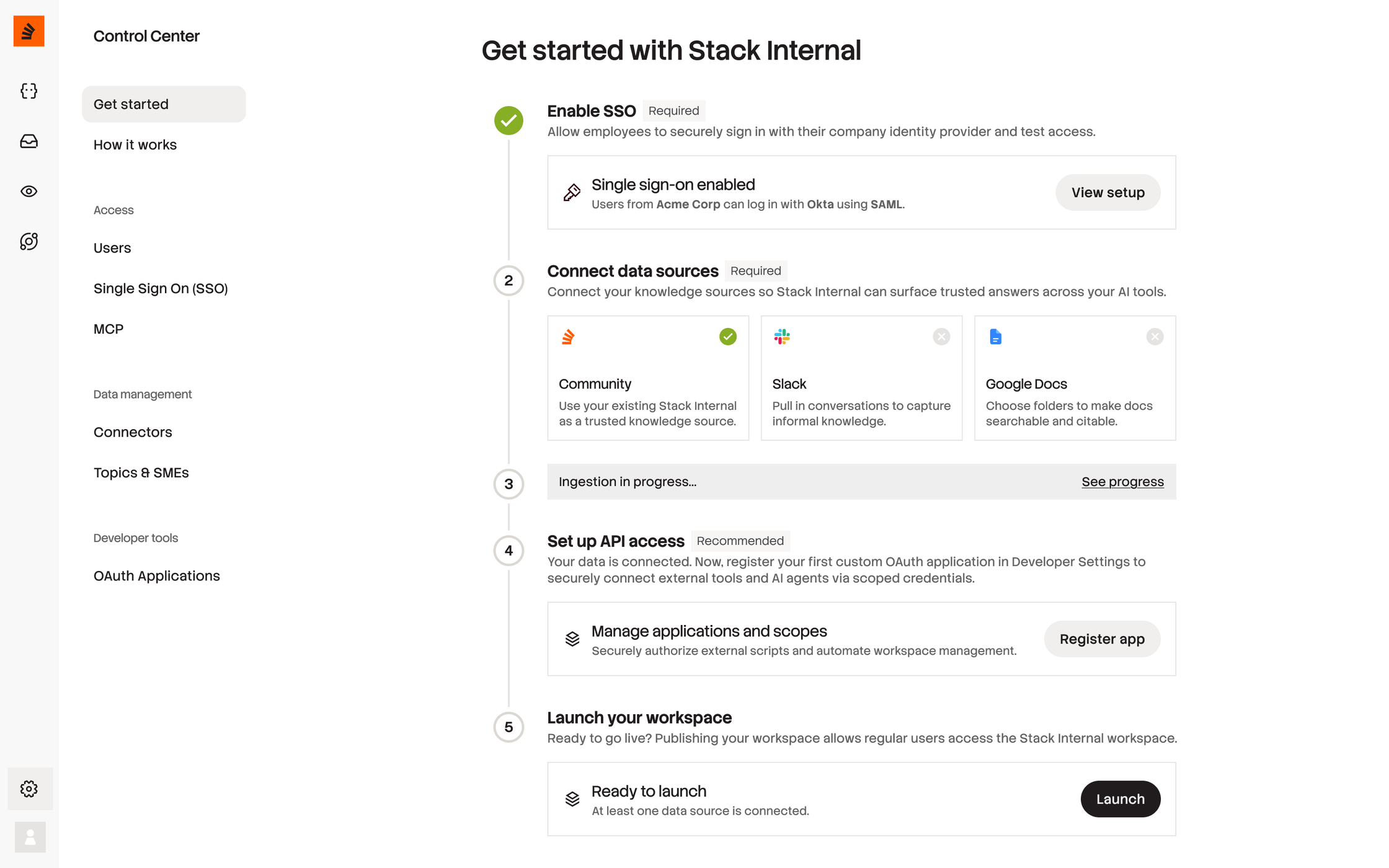 Screenshot of the feature in product