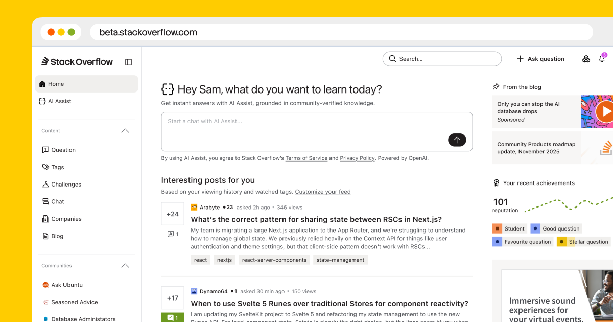 Your sneak peek at the redesigned Stack Overflow