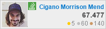 perfil de Cigano Morrison Mendez em Stack Overflow em Português, é um site de perguntas e respostas para programadores profissionais e entusiastas