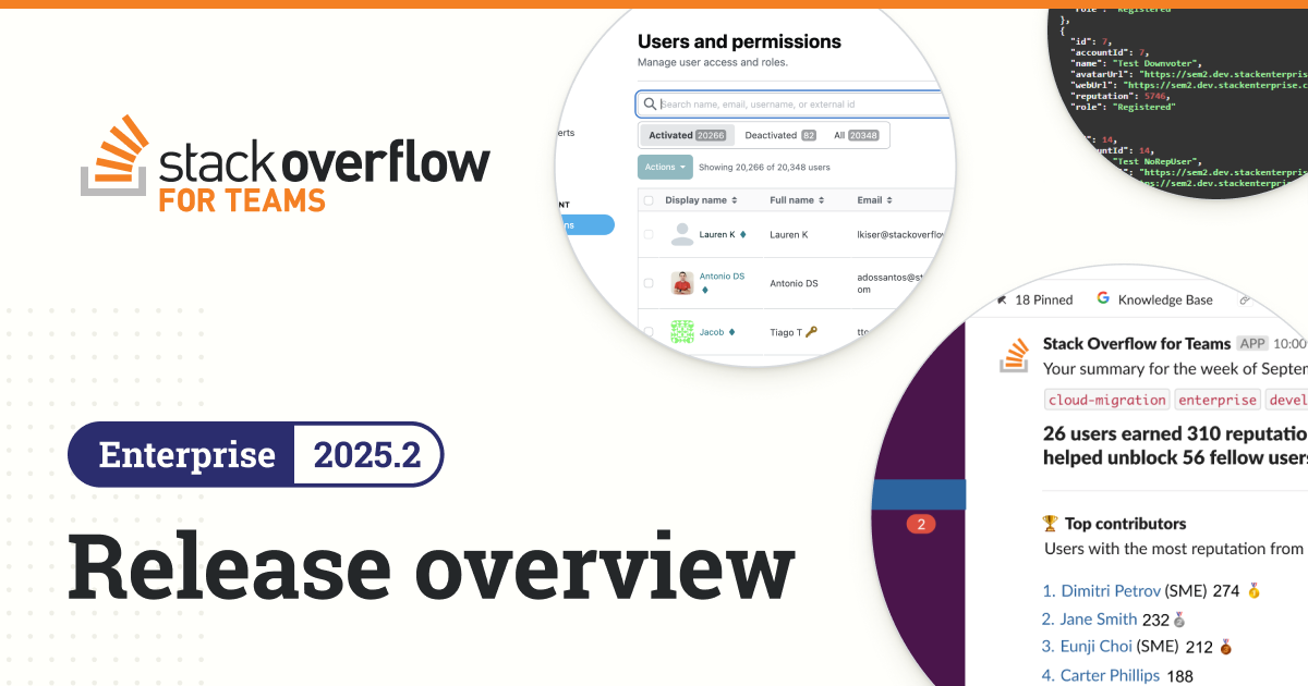 Boosting collaboration and control: New features for Stack Overflow for Teams