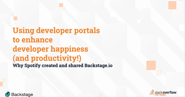 Webinar: Using developer portals to enhance developer happiness (and productivity)