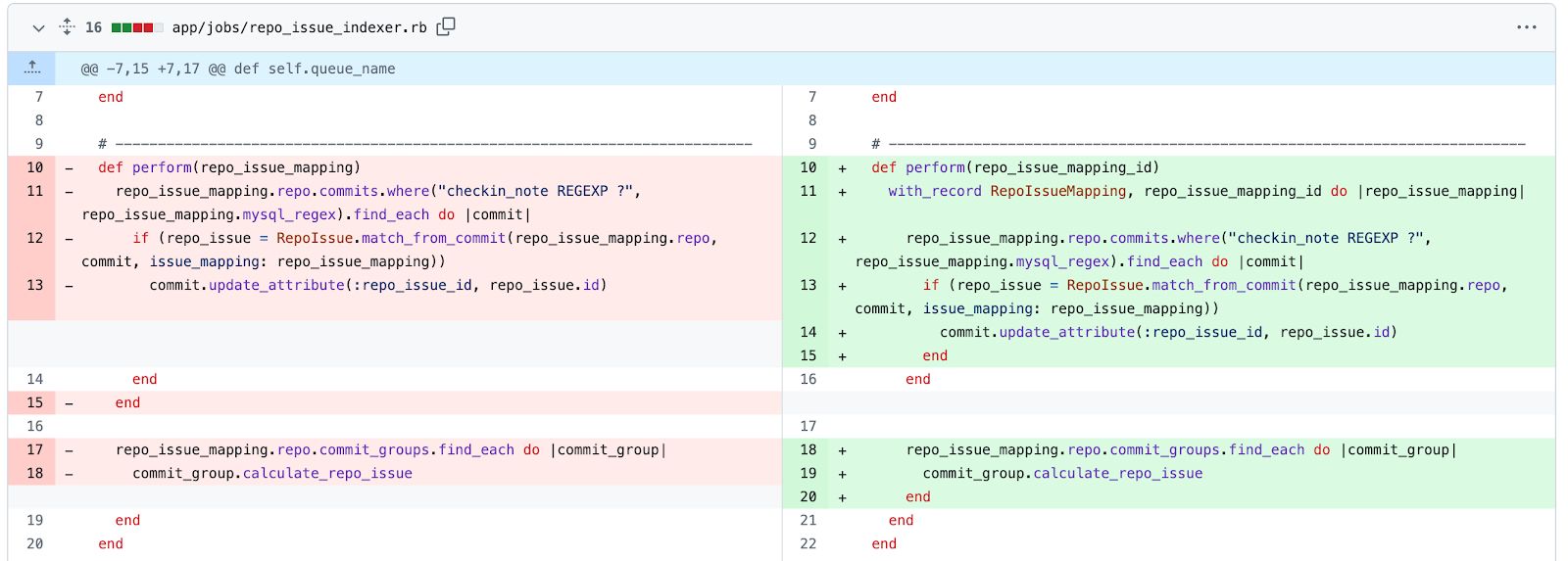 2024 diff on GitHub; Myers’ work prescribes which color is to be shown as the text background