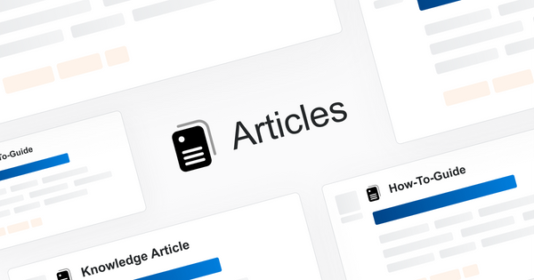 Articles: The better way to do documentation