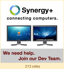 Synergy+. Connecting computers.