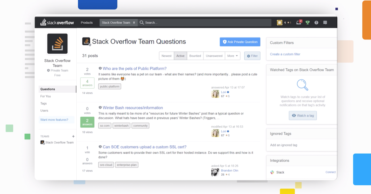 Stack Internal: the best of both worlds – We already use Stack Overflow ...