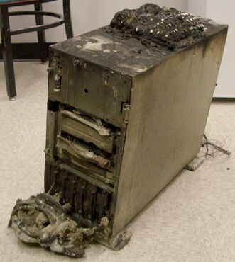burned-server