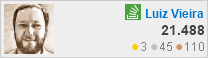 perfil de Luiz Vieira em Stack Overflow em Português, é um site de perguntas e respostas para programadores profissionais e entusiastas
