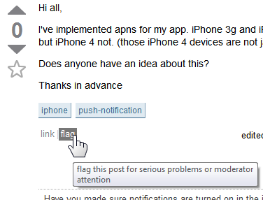 flag this post for serious problems or moderator attention